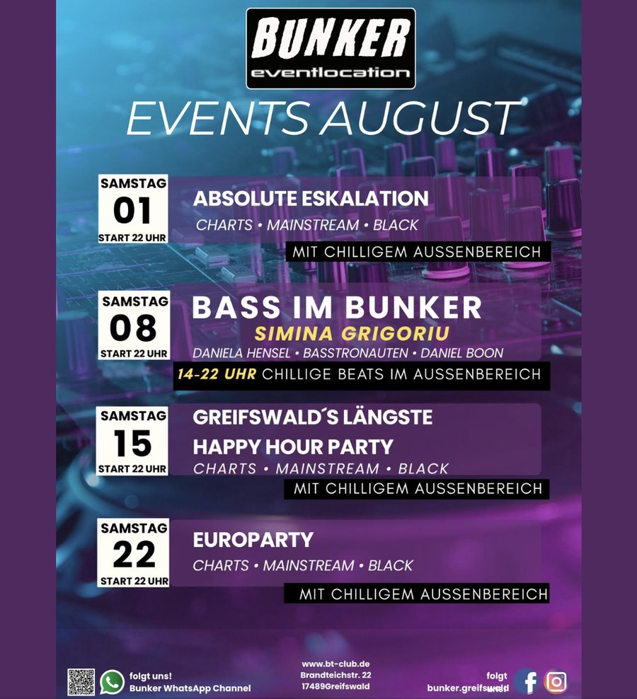 BT Club Events - Aktuelles Programm